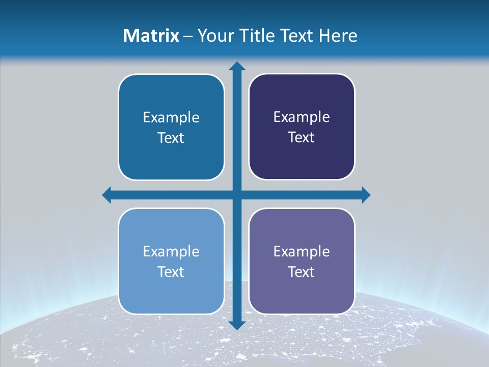 America Graphic Globe PowerPoint Template