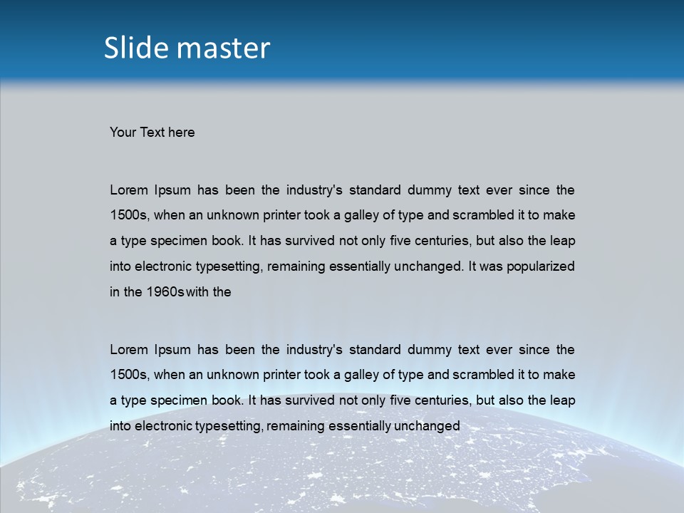 America Graphic Globe PowerPoint Template