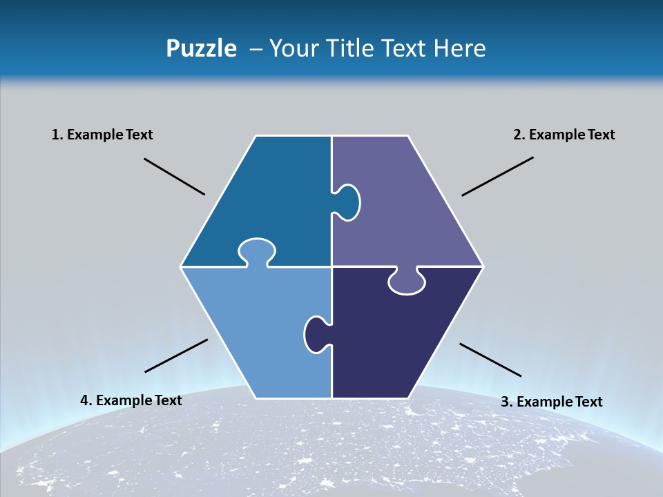 America Graphic Globe PowerPoint Template