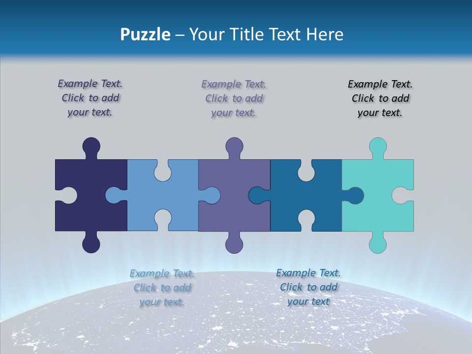 America Graphic Globe PowerPoint Template