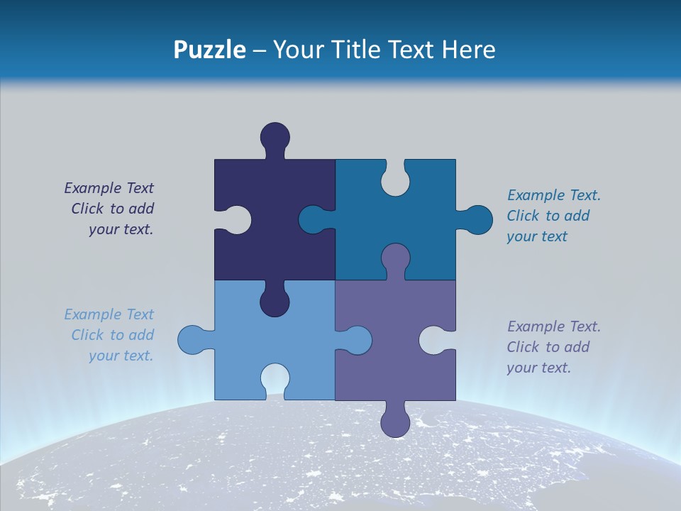 America Graphic Globe PowerPoint Template