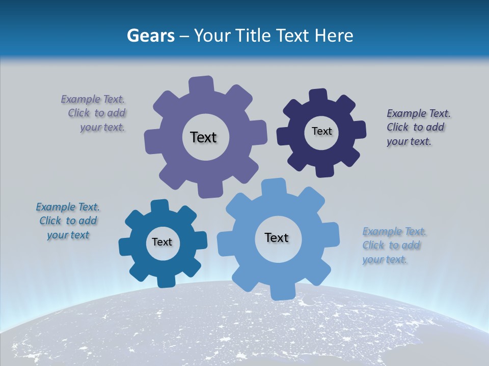 America Graphic Globe PowerPoint Template