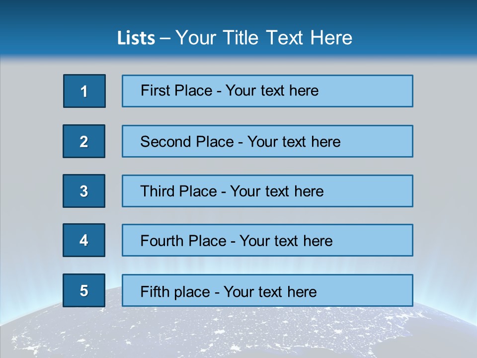 America Graphic Globe PowerPoint Template