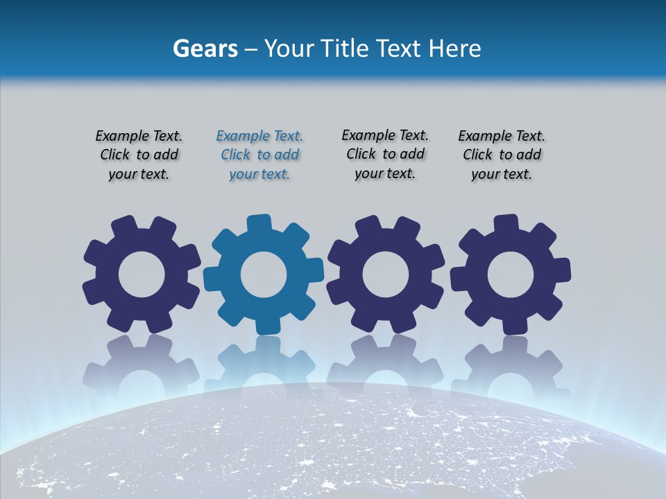 America Graphic Globe PowerPoint Template