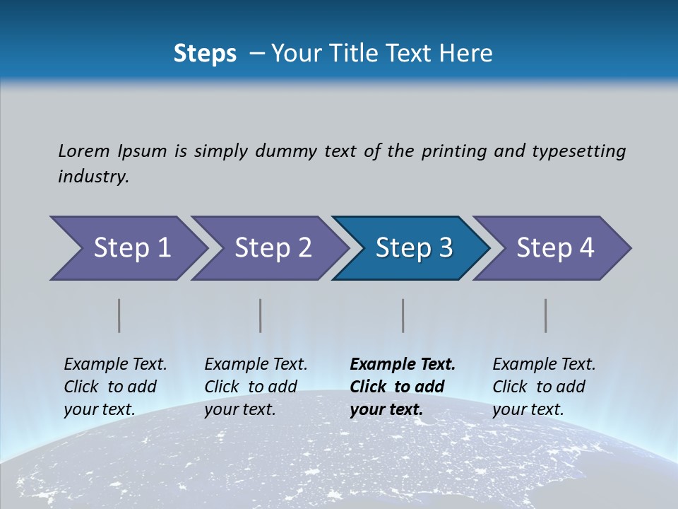 America Graphic Globe PowerPoint Template