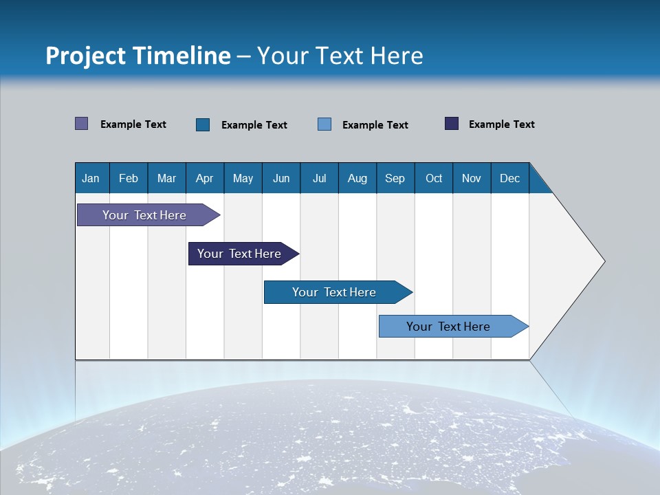 America Graphic Globe PowerPoint Template