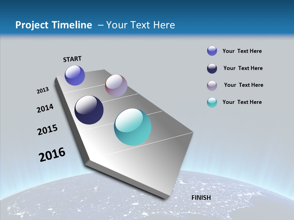 America Graphic Globe PowerPoint Template