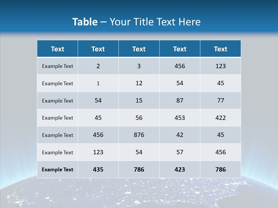 America Graphic Globe PowerPoint Template