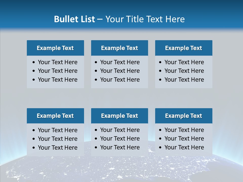 America Graphic Globe PowerPoint Template