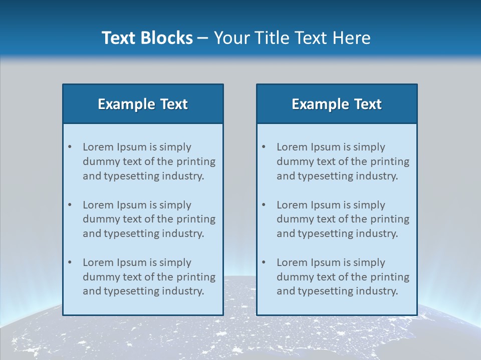 America Graphic Globe PowerPoint Template