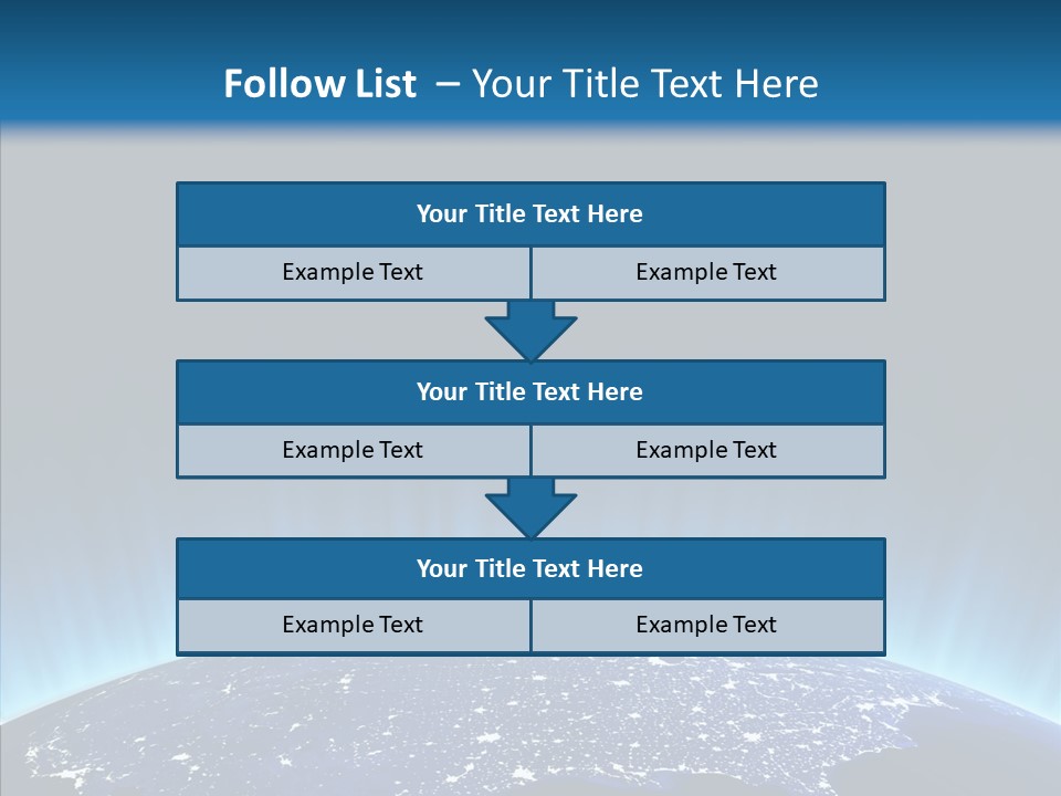 America Graphic Globe PowerPoint Template
