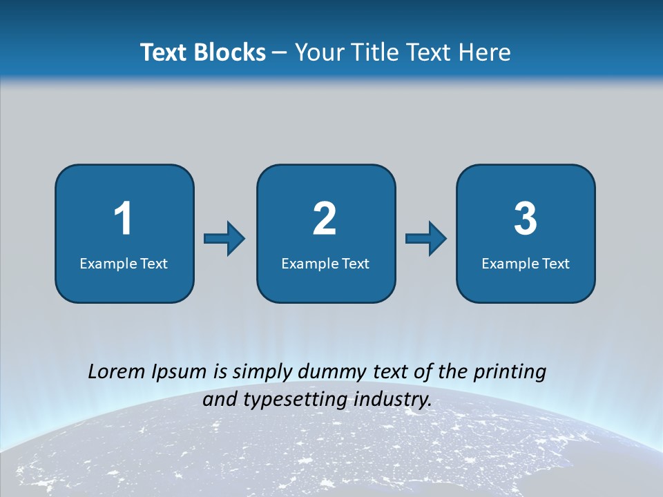 America Graphic Globe PowerPoint Template