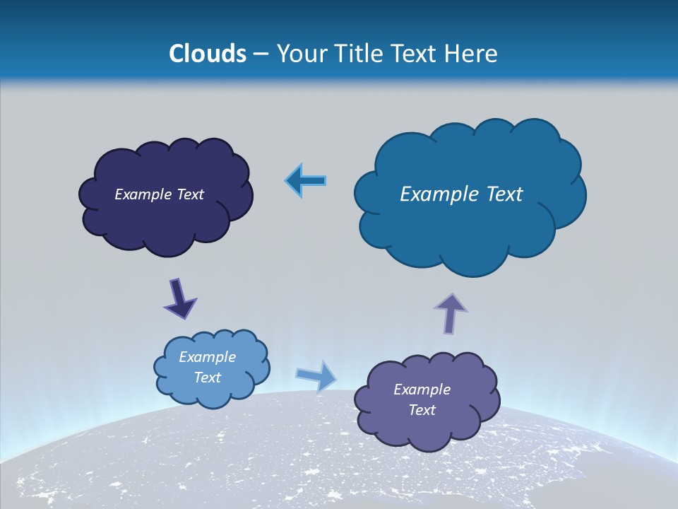 America Graphic Globe PowerPoint Template