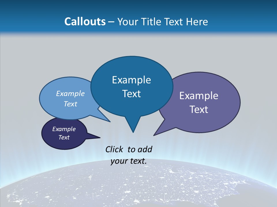 America Graphic Globe PowerPoint Template