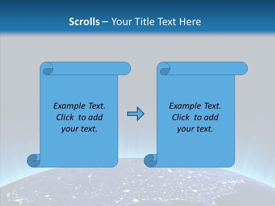 America Graphic Globe PowerPoint Template