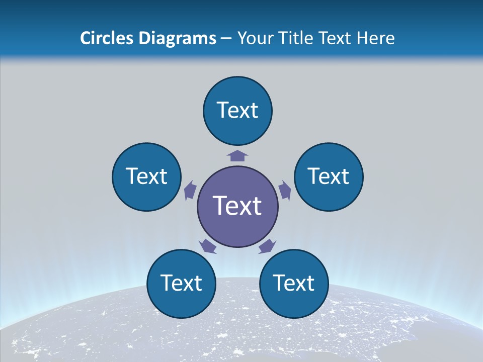 America Graphic Globe PowerPoint Template