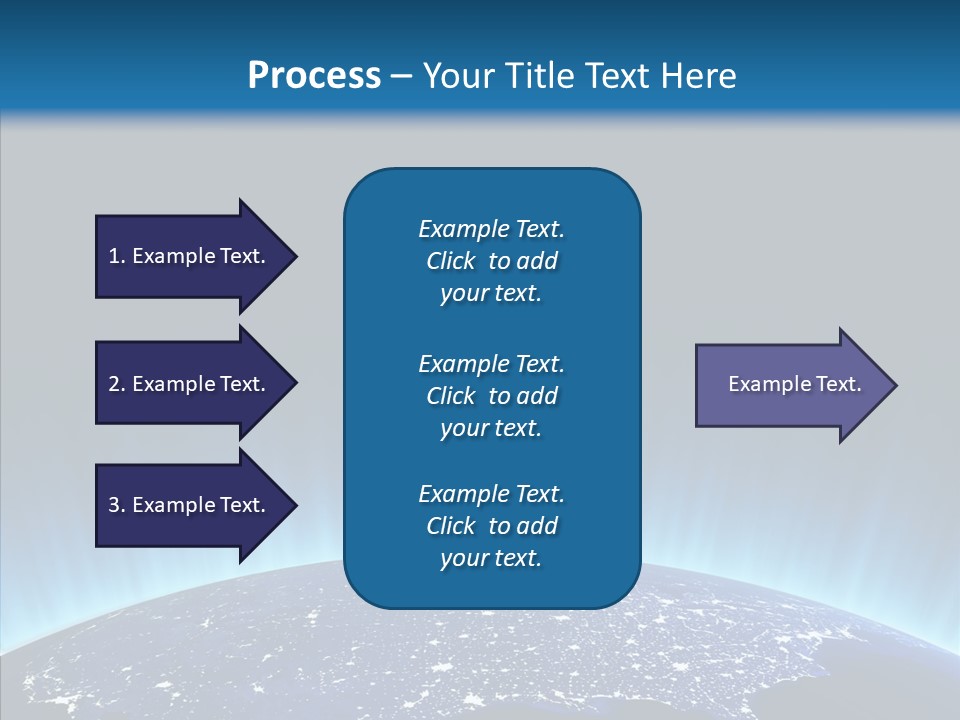 America Graphic Globe PowerPoint Template