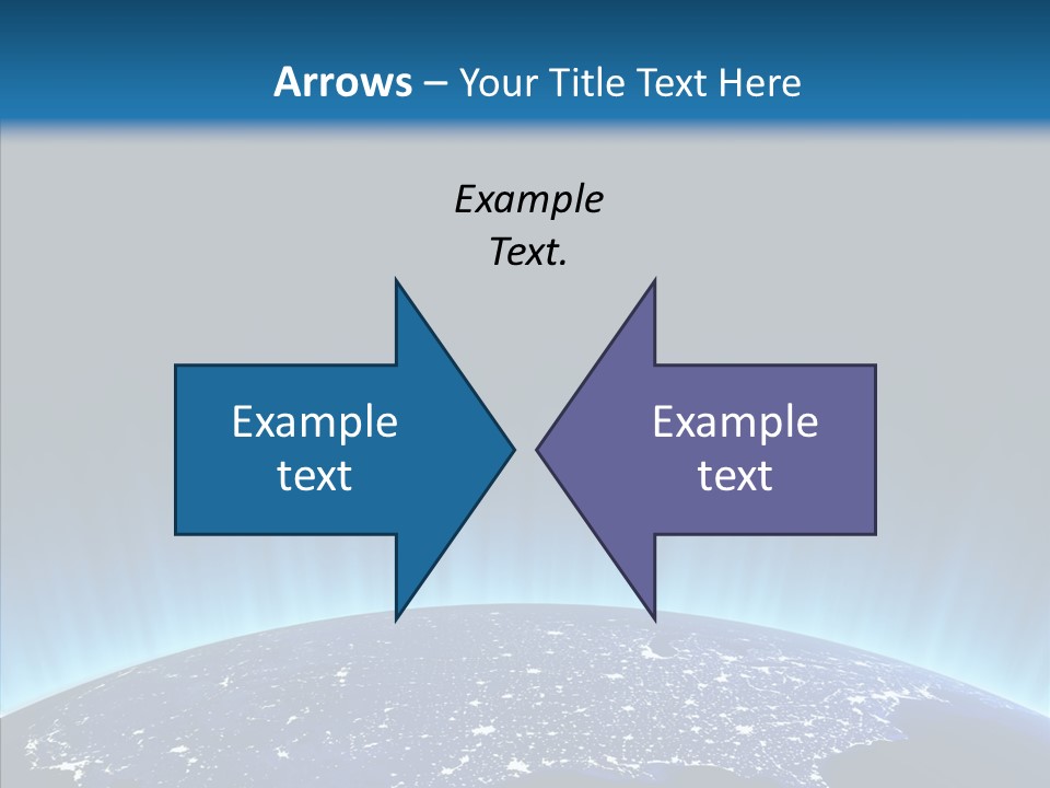 America Graphic Globe PowerPoint Template