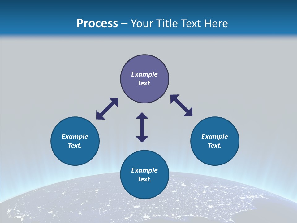 America Graphic Globe PowerPoint Template