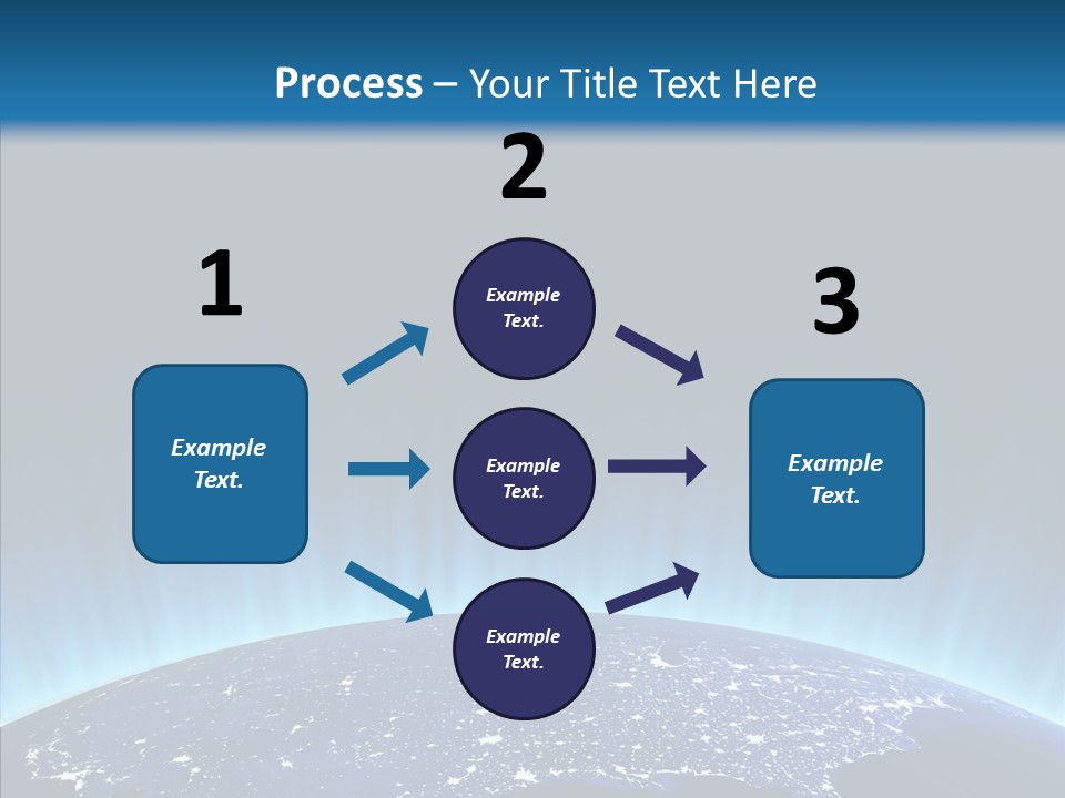 America Graphic Globe PowerPoint Template