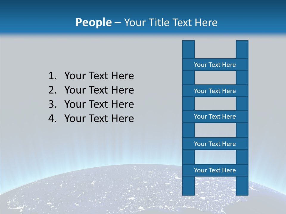 America Graphic Globe PowerPoint Template