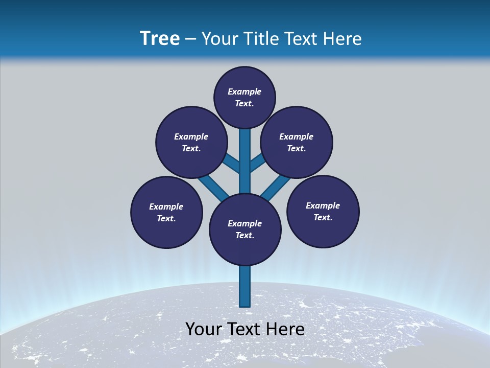 America Graphic Globe PowerPoint Template