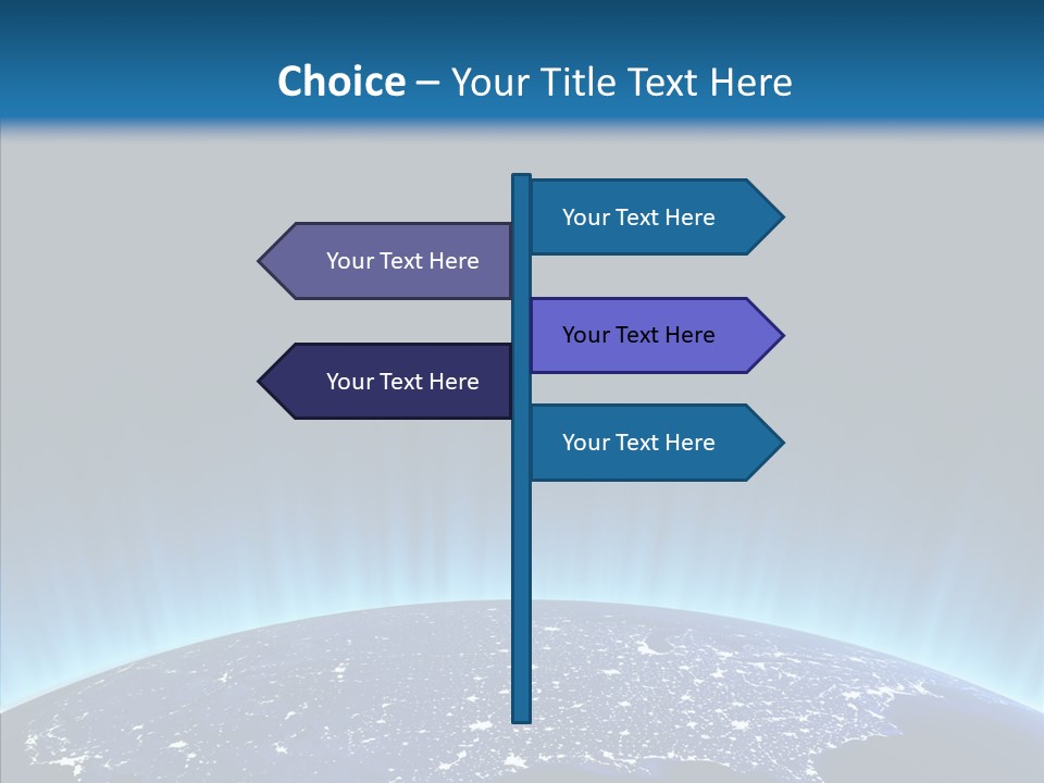 America Graphic Globe PowerPoint Template