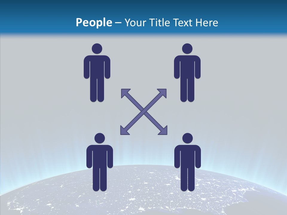 America Graphic Globe PowerPoint Template