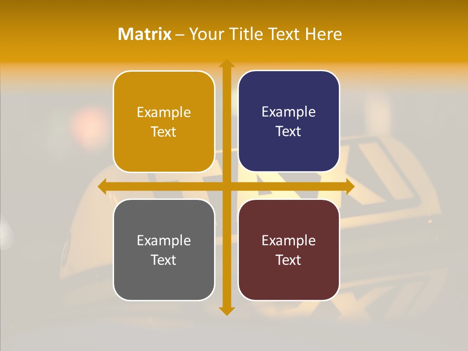 Reflection Automobile Car PowerPoint Template