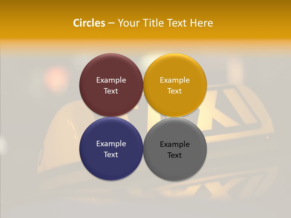 Reflection Automobile Car PowerPoint Template