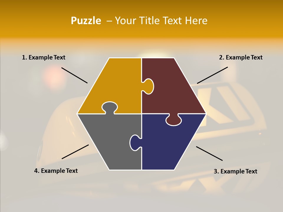 Reflection Automobile Car PowerPoint Template