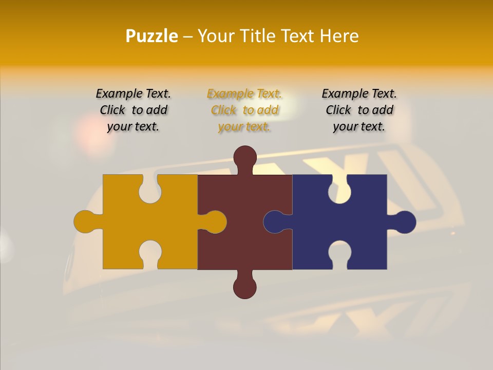 Reflection Automobile Car PowerPoint Template