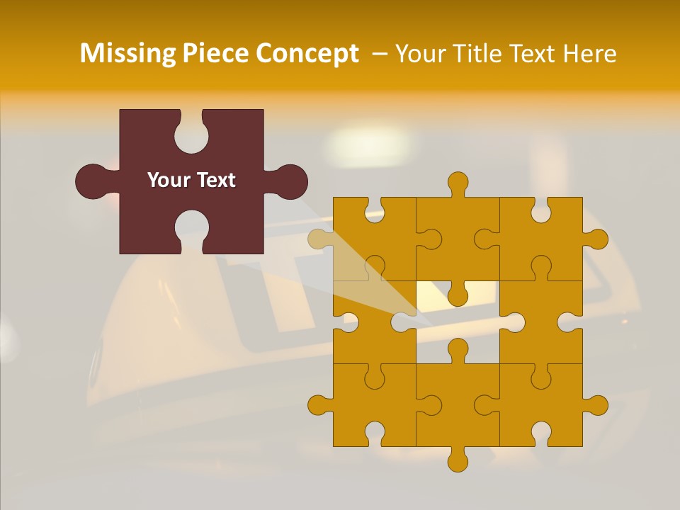 Reflection Automobile Car PowerPoint Template