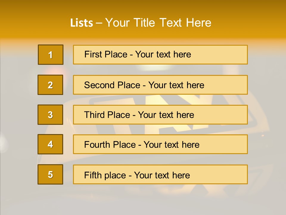 Reflection Automobile Car PowerPoint Template