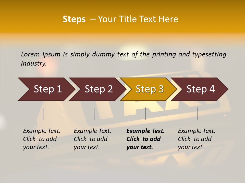 Reflection Automobile Car PowerPoint Template