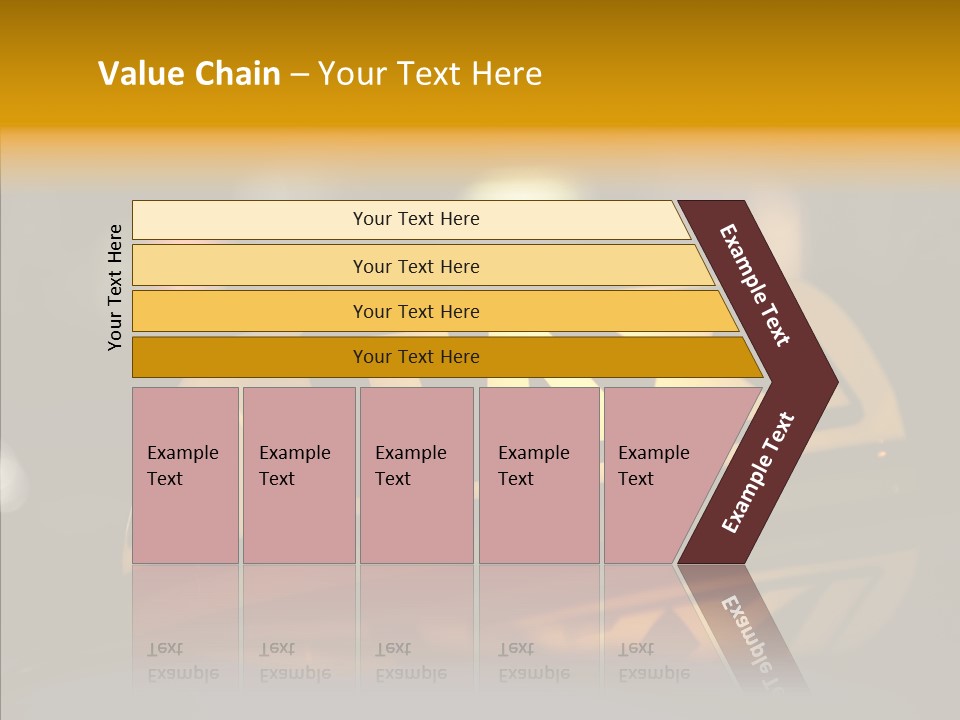 Reflection Automobile Car PowerPoint Template