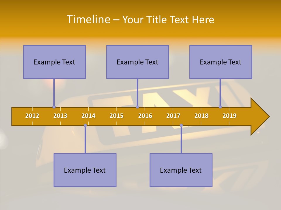 Reflection Automobile Car PowerPoint Template