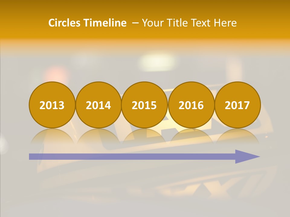 Reflection Automobile Car PowerPoint Template