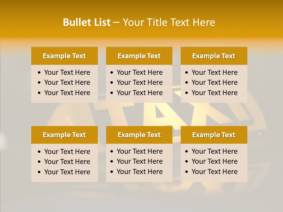 Reflection Automobile Car PowerPoint Template
