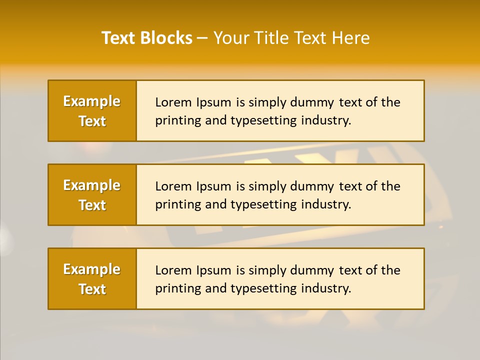 Reflection Automobile Car PowerPoint Template