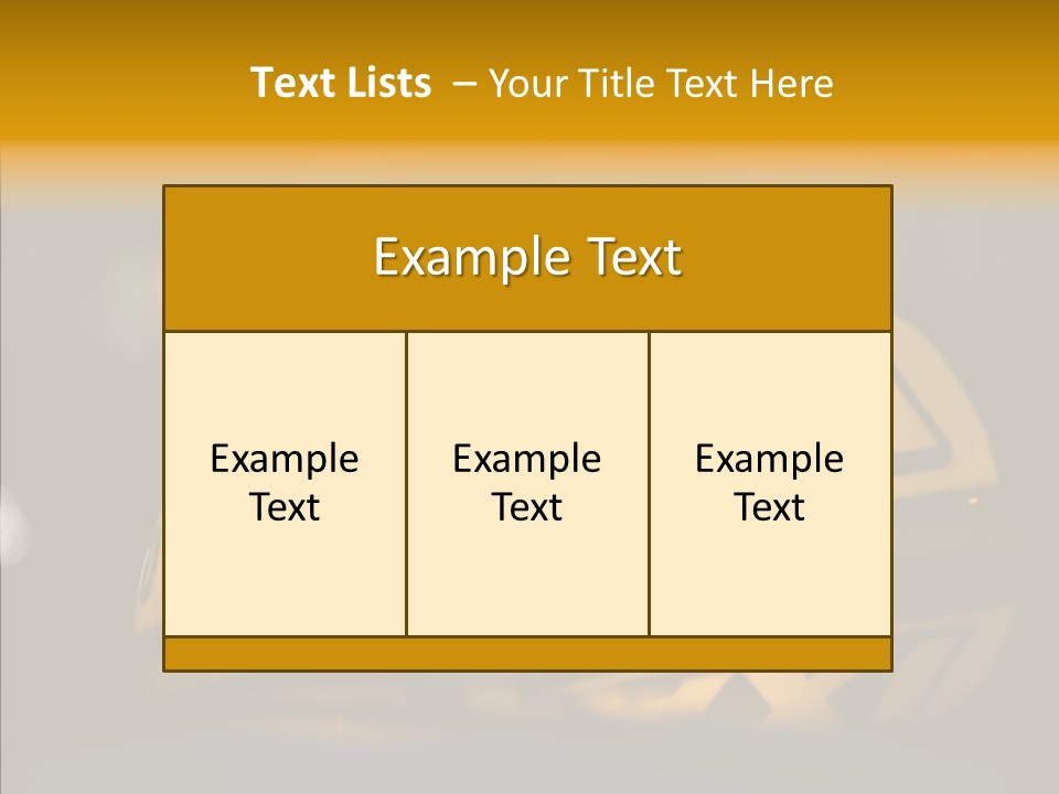 Reflection Automobile Car PowerPoint Template