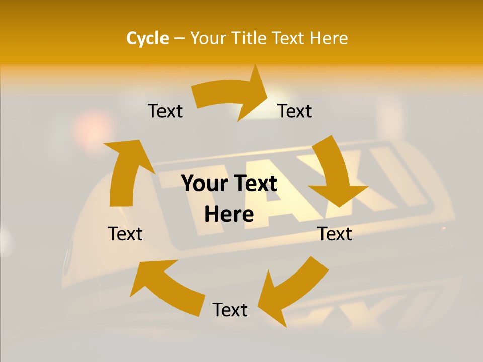Reflection Automobile Car PowerPoint Template
