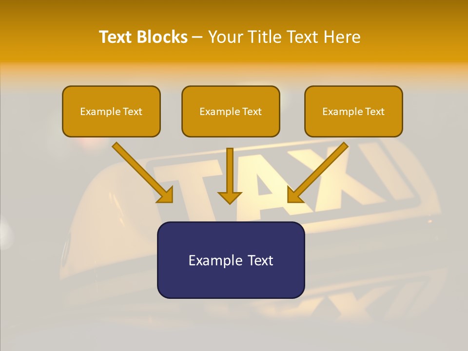 Reflection Automobile Car PowerPoint Template