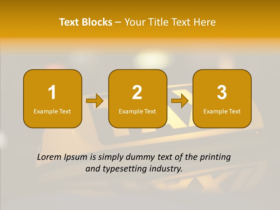 Reflection Automobile Car PowerPoint Template
