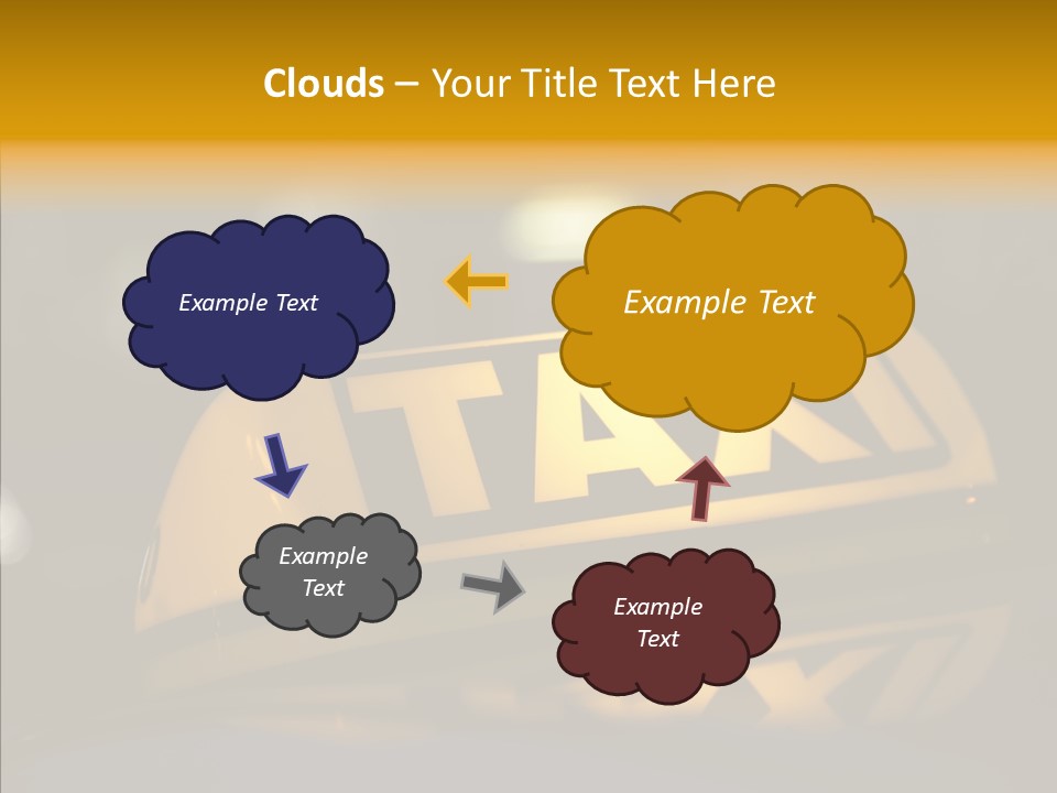 Reflection Automobile Car PowerPoint Template