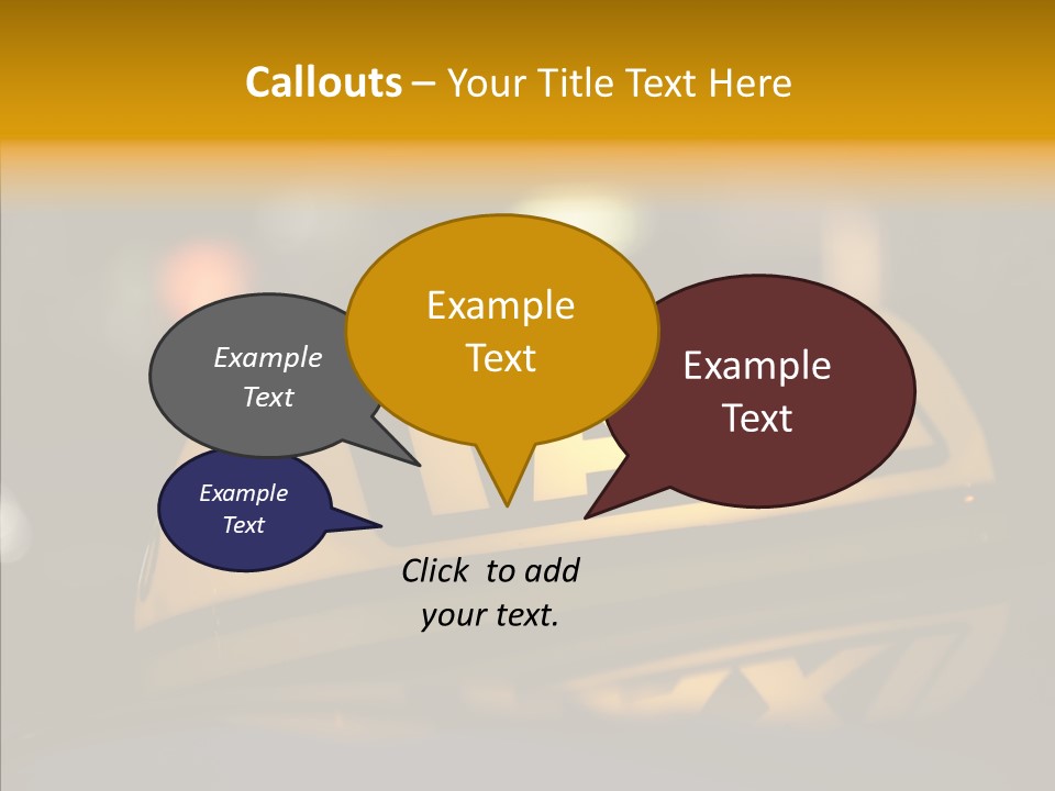 Reflection Automobile Car PowerPoint Template