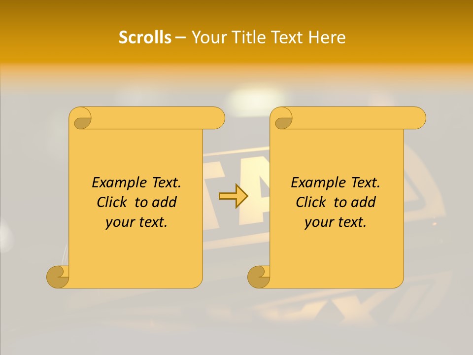 Reflection Automobile Car PowerPoint Template