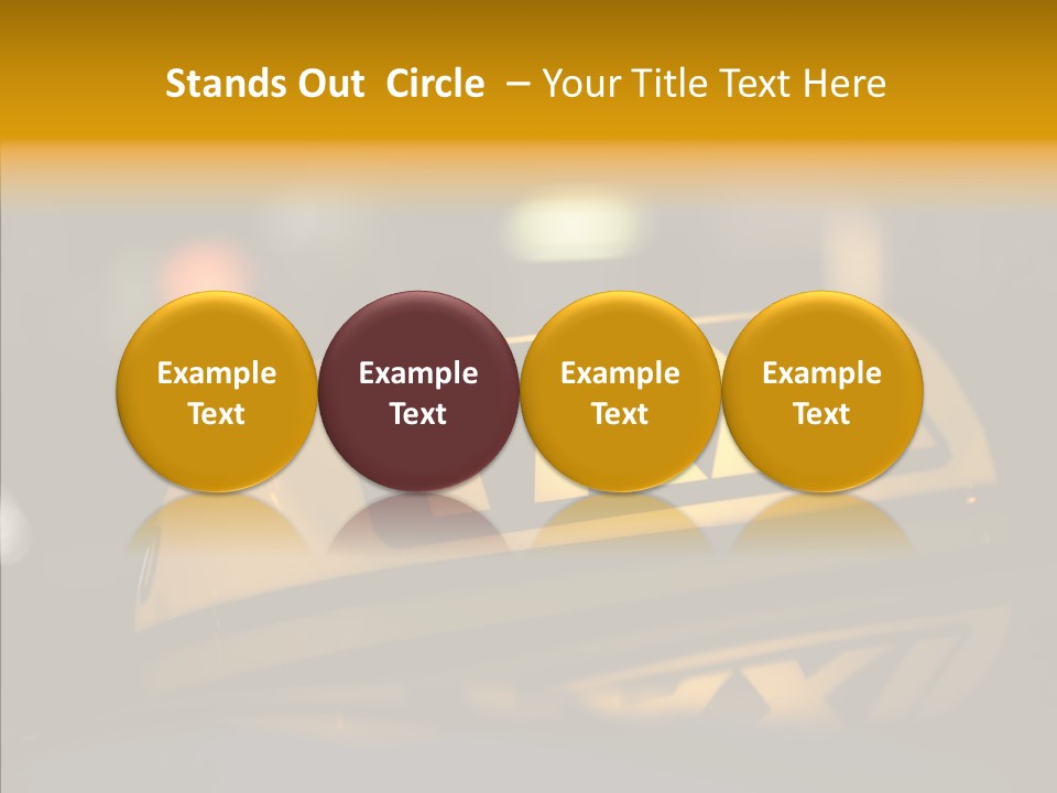 Reflection Automobile Car PowerPoint Template