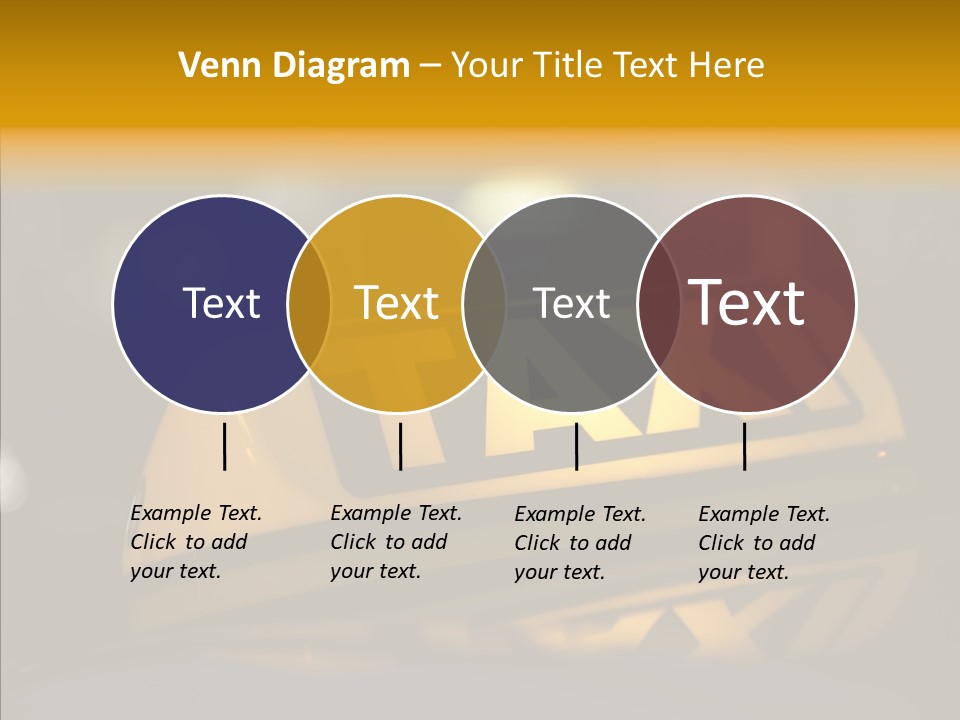 Reflection Automobile Car PowerPoint Template