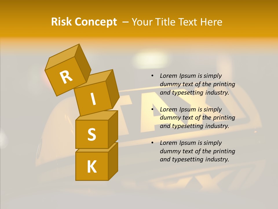 Reflection Automobile Car PowerPoint Template